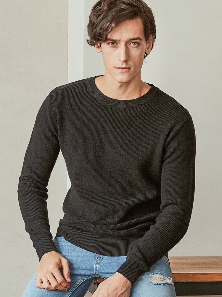 스웨터 풀오버 남성 코튼 니트 봄 스웨터 점퍼 가을 남성 니트웨어 핑크 블랙 2020 인기 판매, 드롭 배송